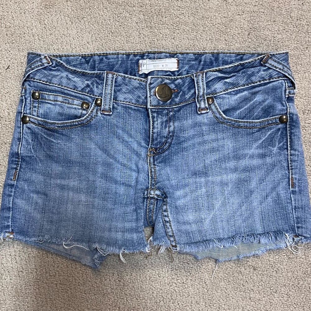 Free People jean shorts